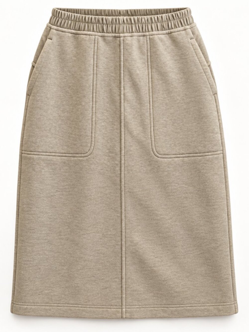NWT Lululemon Loungeful High-Rise Midi Skirt Heathered Nomad M